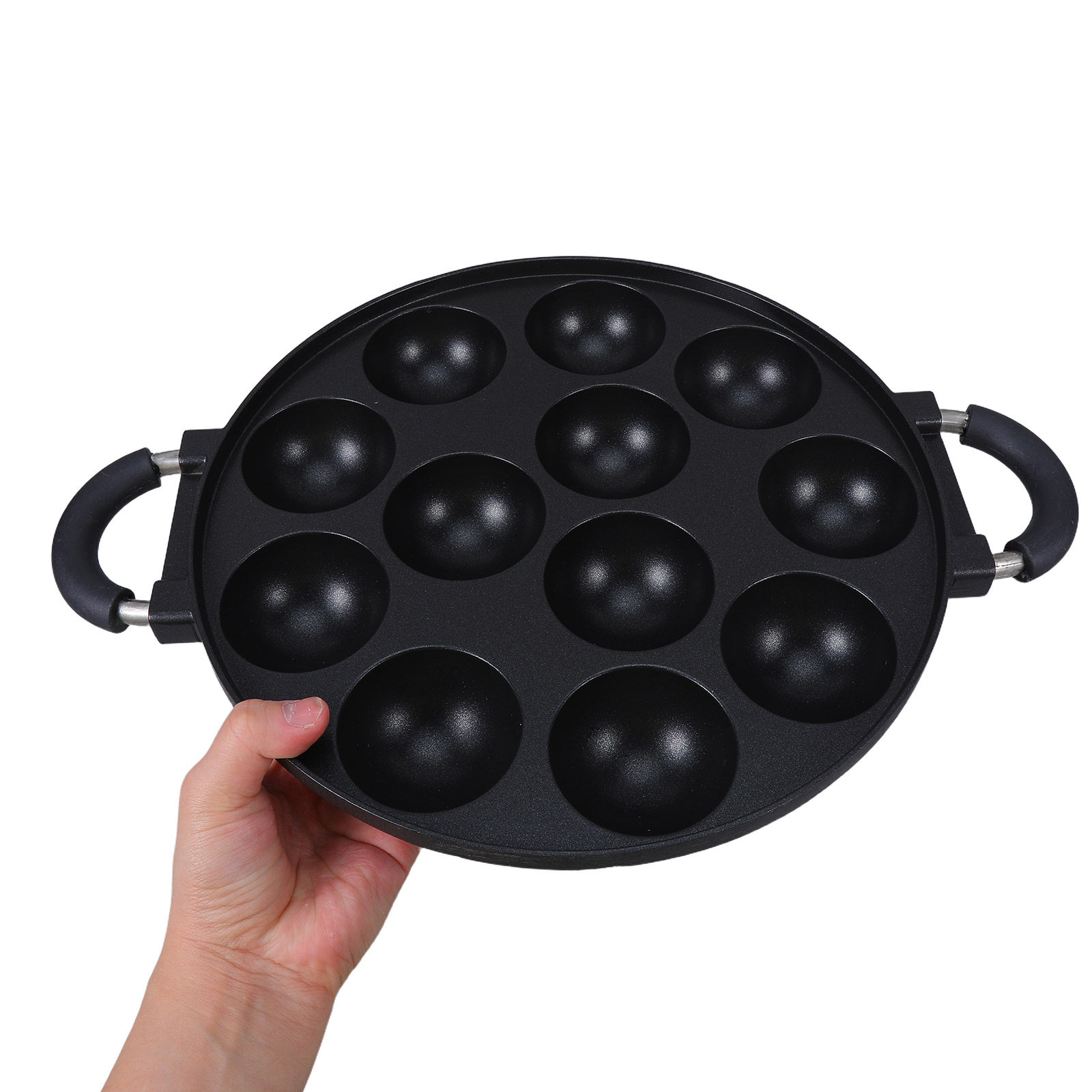Takoyaki Grill Plate - 12 Yuvalı Japon Takoyaki Tavası, Yapışmaz