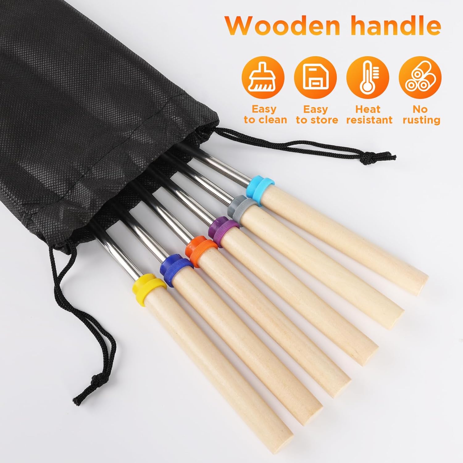 6 adet paslanmaz çelik telesko - Corn Dog Stick incelemesi ve fiyatı